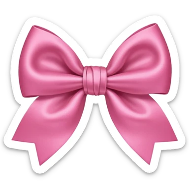 Pink Bow hair accessories  sticker