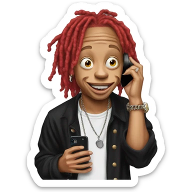 Trippie Redd On A Phone Call sticker