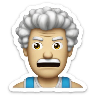 carl from aqua teen hunger force sticker