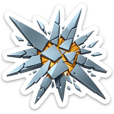 Exploded Debris sticker
