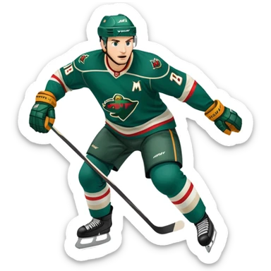 NHL MINNESOTA WILD ICE HOCKEY PLAYER sticker