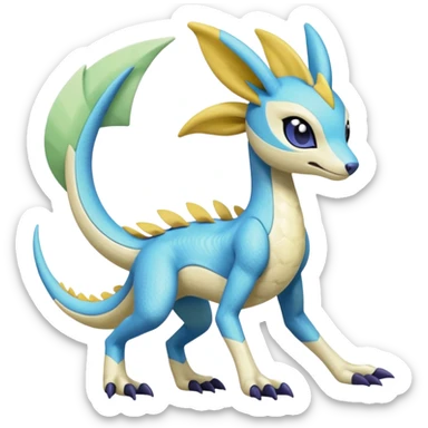 Meloetta-Sergal-Cresselia-Palkia-Stitch-Fakémon-creature-hybrid sticker