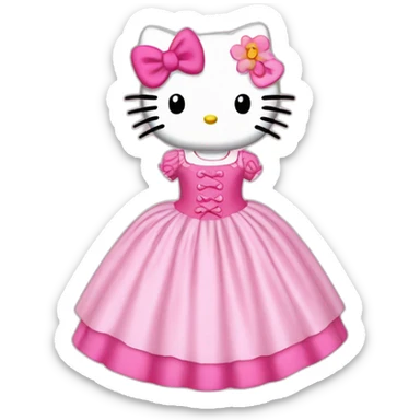 Hello Kitty 1770 Ladies Dress sticker