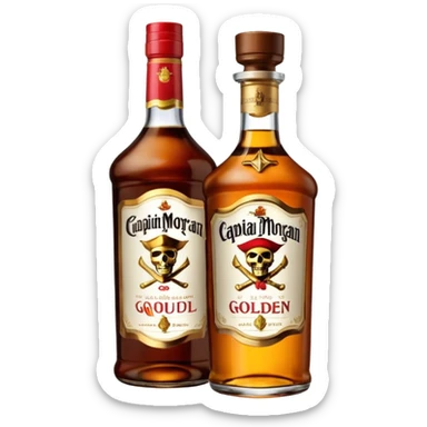 Bouteille de Captain Morgan sticker