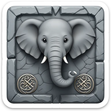 Game of thrones style elephant Sigil  sticker