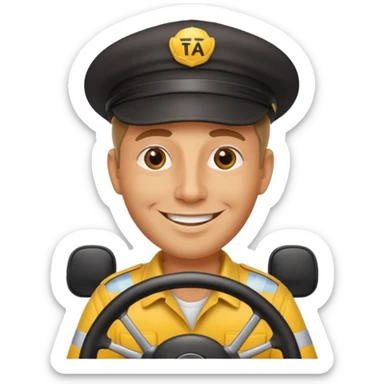 taxi driver sticker