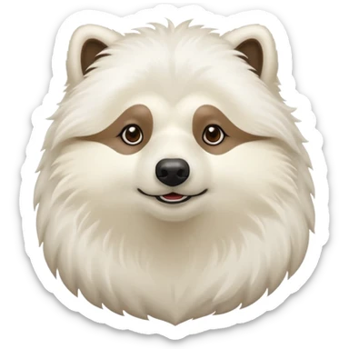 A un samoyedo con una mezcla de un perezoso?  sticker
