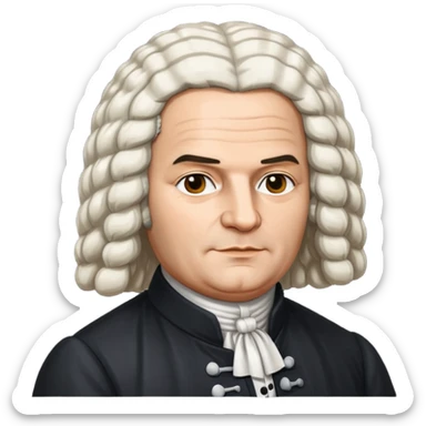 johann sebastian bach german flag sticker
