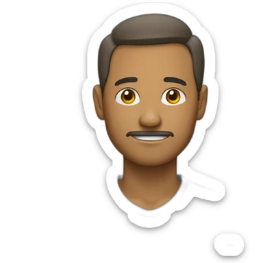 homme qui leve le bras vers le haut sticker