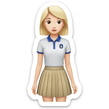 Preppy aesthetic sticker