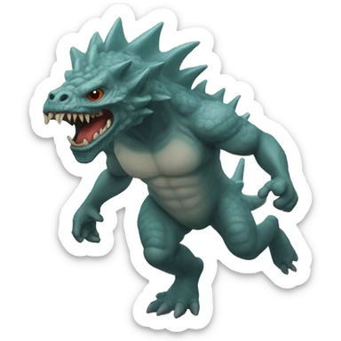 Hishobu exiting Kaiju form  sticker