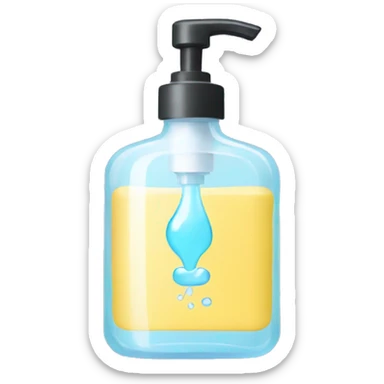 hand sanitizer sticker