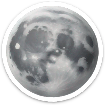 Moon sticker