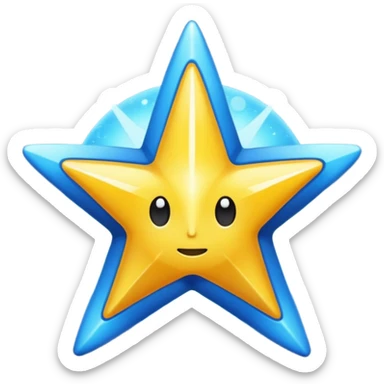 Cerebro envuelto en la estela de una estrella sticker