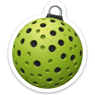 Emoji de una pelota de pickleball sticker