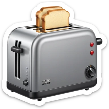 A 8-bit pixel art emoji of a toaster sticker
