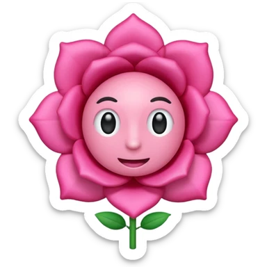 me haces un emoji con este simbolo ! de exclamación en rosa tipo 3d ? te paso el código de color FDD2EF sticker
