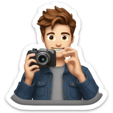 peter parker taking a picture sticker