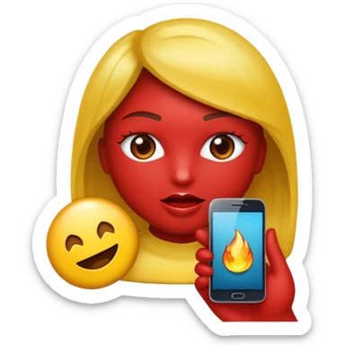 Android comendo maçã sticker