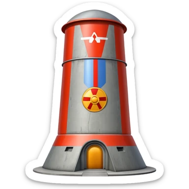 nuclear missile silo sticker