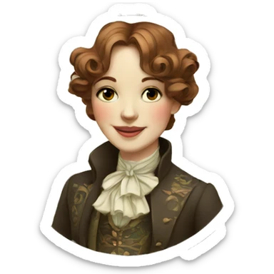 style dans un cadre art-nouveau  sticker