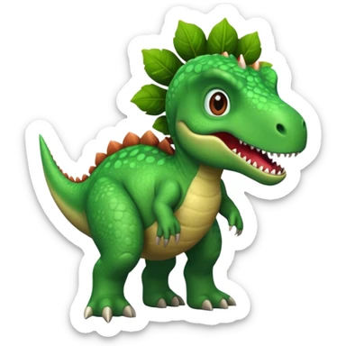 Puedes crear un dinosaurio animado  sticker
