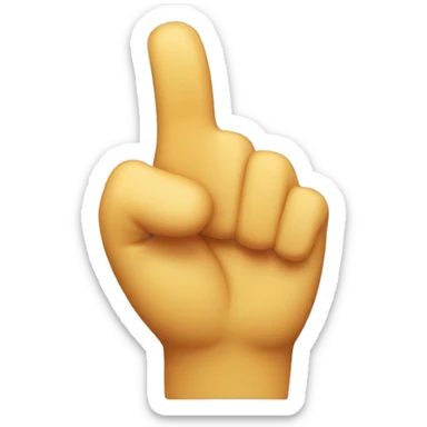 emoji with a single hand with two thumbs, one pointing up and one pointing down, indicating a merge of both thumbs up and thumbs down emoji sticker