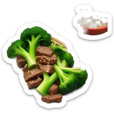 chinese beef and broccoli stir-fry sticker