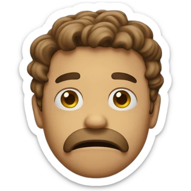 Emoji triste jerry sticker