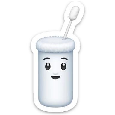 Cotton swabs sticker