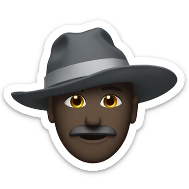 a vey very loose hat. hat only sticker