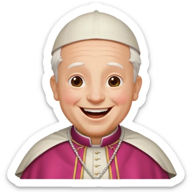 Pope Leo  laughing sticker