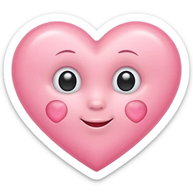 Baby pink heart emoji sticker