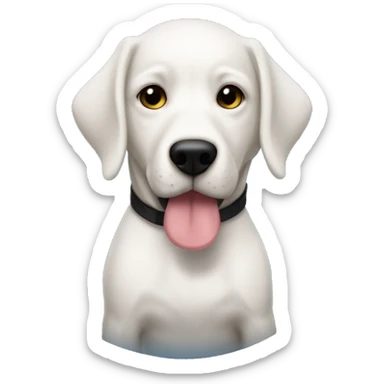 UN PERRITO FRESH PODDLE SEÑALANDO CON EL DEDO sticker