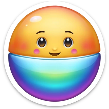 una perla sola sin cara blanca sticker