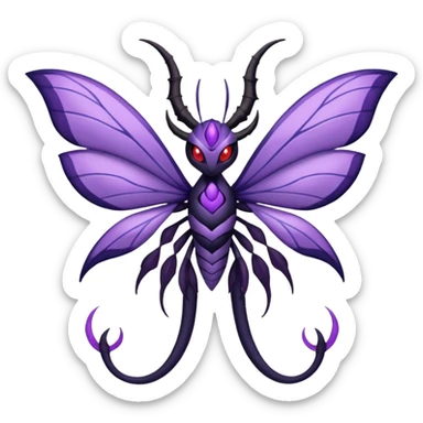 Venomoth-Yveltal-Lunala-Fakémon-hybrid-creature (full body)  sticker