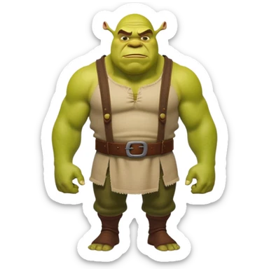 Shrek the green ogre sticker
