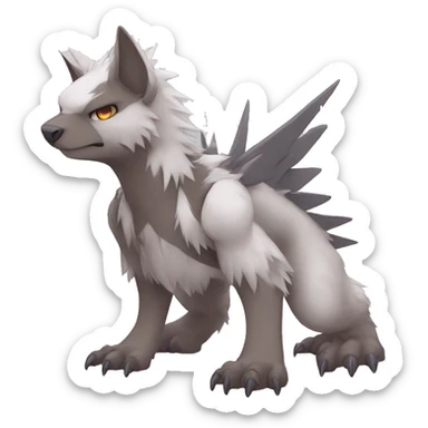 cute cool edgy Digimon-Fakemon-animal full body sticker