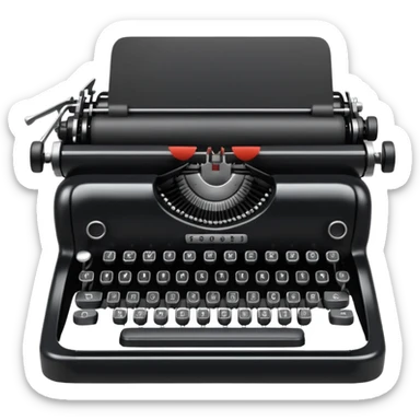 that is not a machine that’s a type writer which i DID NOT ASK FOR!!! sticker