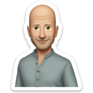 jeff bezos in kurta pajama sticker