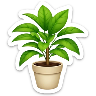 potted plant sticker