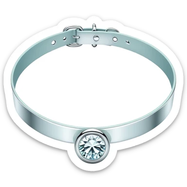 Tiffany silver choker sticker
