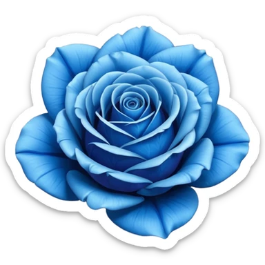 Rosa azul sticker