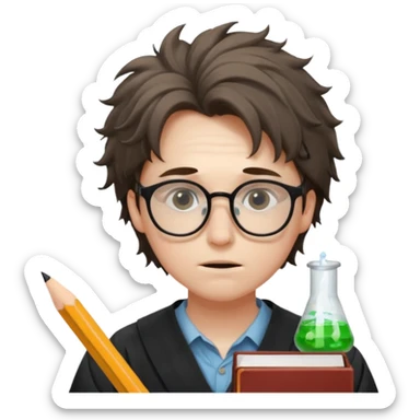 a very exhausted graduate student studying statistical physics sticker
