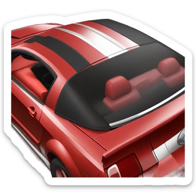 red 2005 Ford Mustang GT red interior sticker