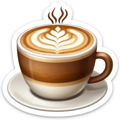 Latte art sticker