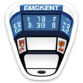 Please, make An icon featuring close-up shots of key hockey equipment: a hockey stick, puck, and skates. The background shows a packed stadium with cheering fans, bright arena lights, and an icy rink. Transparent background highlights the essentials of the game and the thrill of the sport. sticker