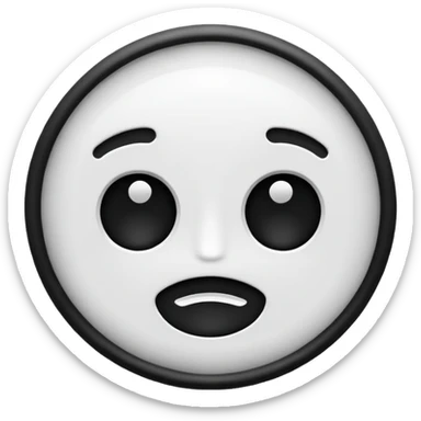 about/ information black n white icon i sticker