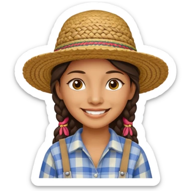 indigenous female farmer sticker