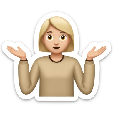 animated emoji for a player called prophet of doom IDK shrug emote sticker